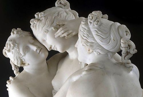 The Three Graces, Antonio Canova, Neoclassical Sculpture, Aglaea, Euphrosyne, Thalia, Carrara Marble, Charis, Greek Mythology, Classical Beauty