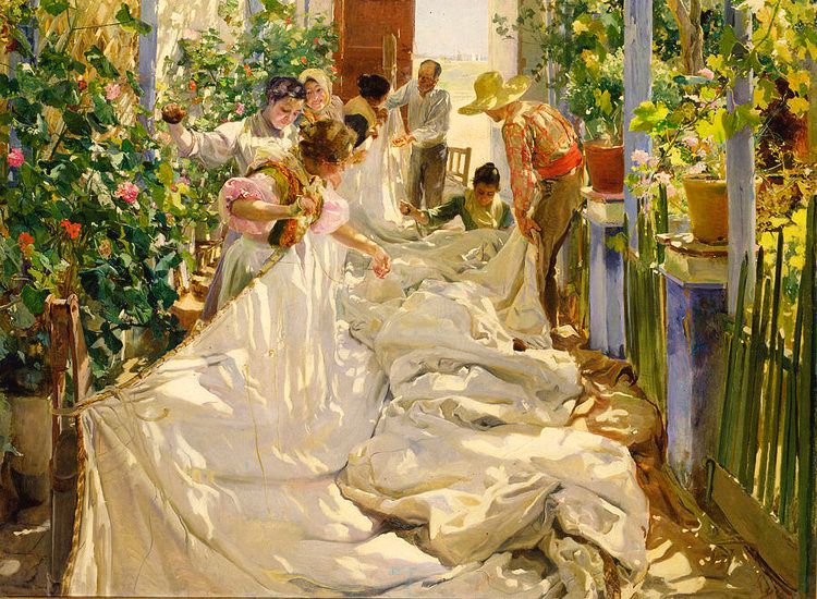cosiendo la vela sorolla