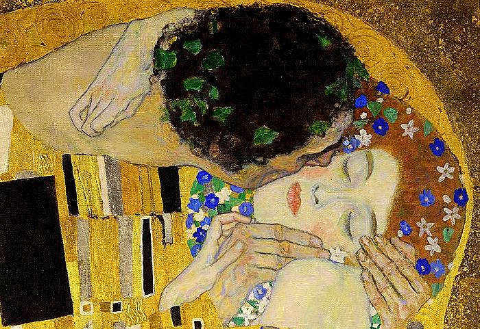 El Beso, Klimt - imagen completa