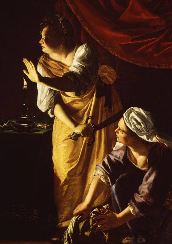 judith sirvienta cabeza holofernes artemisia gentileschi