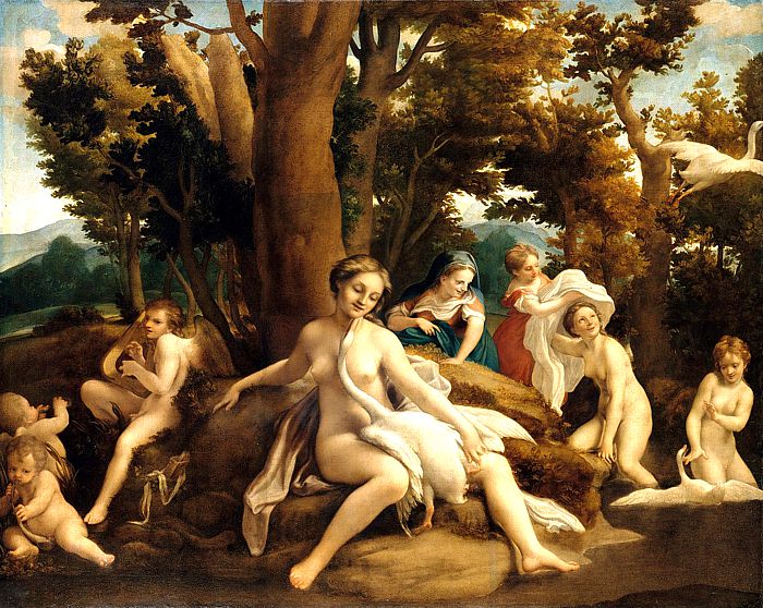 leda y el cisne correggio4