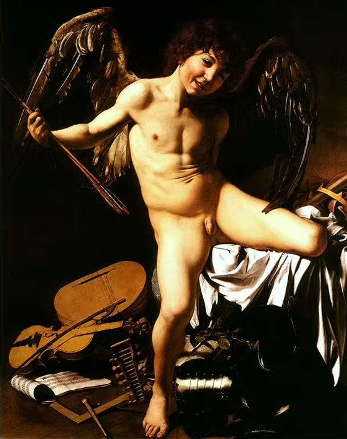 sonrisas caravaggio amor vincit omnia 1601