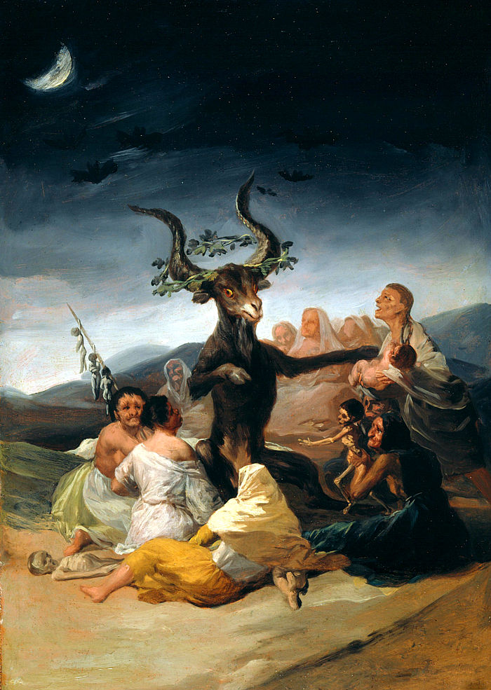 Witches' Sabbath or The Great He-Goat Francisco de Goya