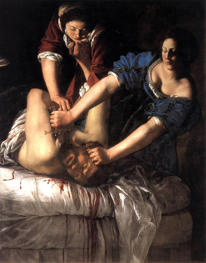 Judith decapitando a Holofernes Gentileschi
