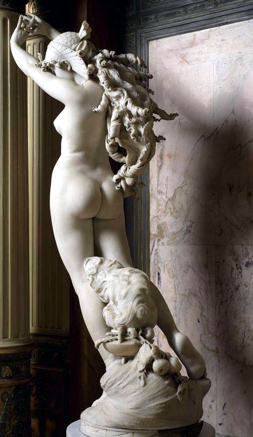 Detail image of Ambrogio Borghi's The Hair of Berenice sculpture