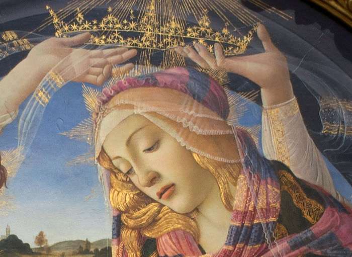 Madonna del Magnificat, detalle del centro