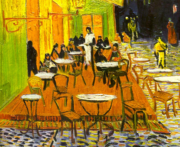 cafe terrace van gogh perspective